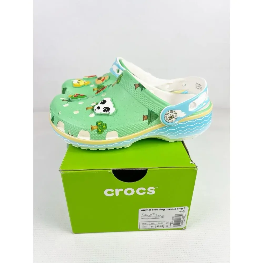 Crocs Classic Clog Animal Crossing (Kids) - 210113-90H - Size J2 - Brand New